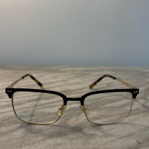 Ted Baker B355 eyeglasses 53 19 145 black gold  tortoise look arms unisex fit